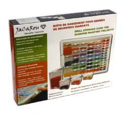 BOÎTE DE RANGEMENT POUR GEMMES DE BRODERIES DIAMANTS (42 CONTENANTS) - DIAMOND DOTZ